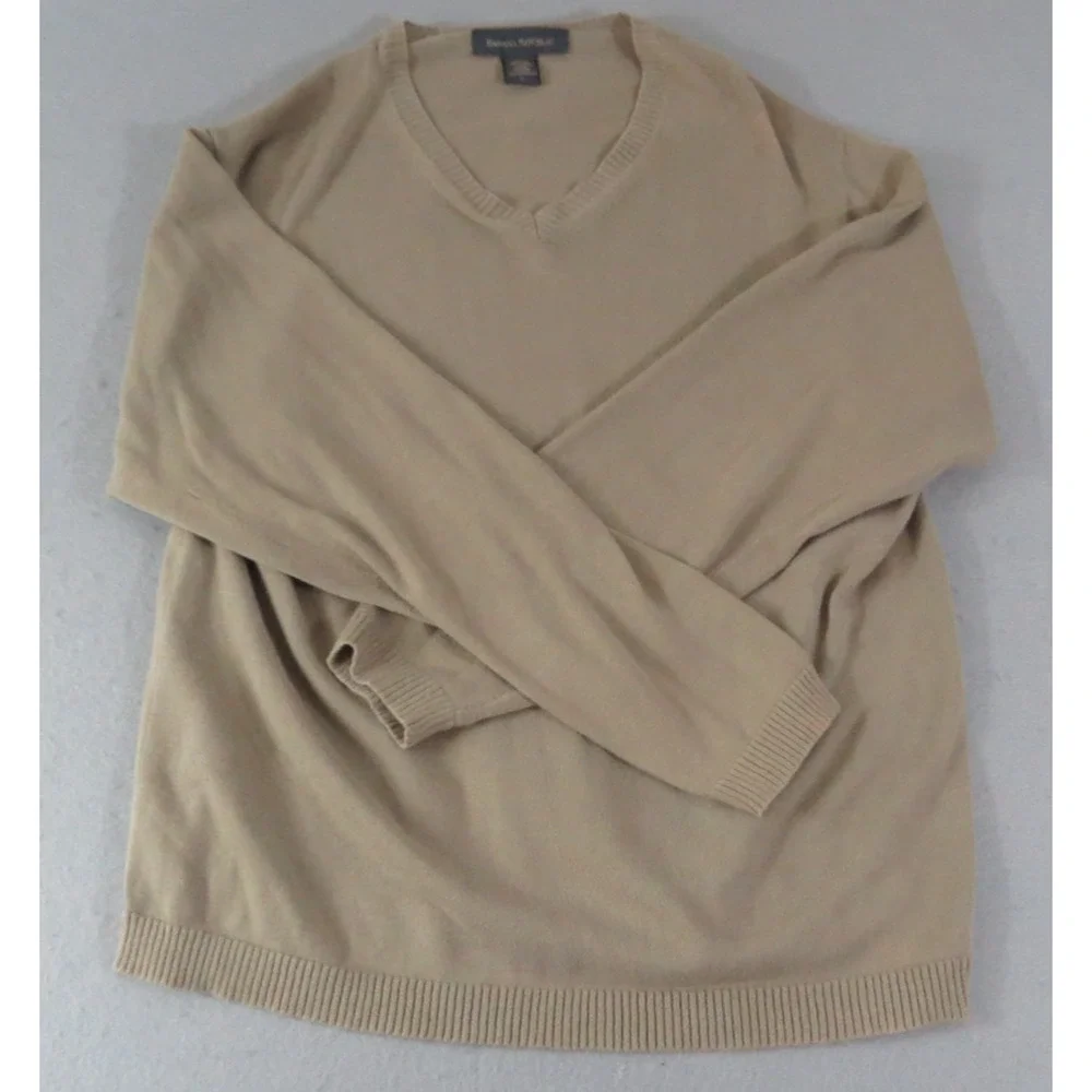 Vintage Banana Republic 100% Cotton Cable Knit Hong Kong Sweater‎ Men's Size Lg